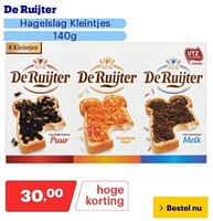 Promoties De ruijter hagelslag kleintjes - De Ruijter - Geldig van 03/06/2024 tot 09/06/2024 bij Bol.com