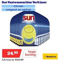 Promoties Sun vaatwasmachine verfrisser - Sun - Geldig van 03/06/2024 tot 09/06/2024 bij Bol.com