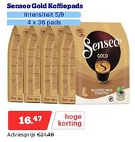 Promoties Senseo gold koffiepads - Douwe Egberts - Geldig van 03/06/2024 tot 09/06/2024 bij Bol.com