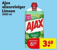 Promoties Ajax allesreiniger limoen - Ajax - Geldig van 04/06/2024 tot 09/06/2024 bij Kruidvat