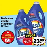 Promoties Dash wasmiddel vloeibaar - Dash - Geldig van 04/06/2024 tot 09/06/2024 bij Kruidvat