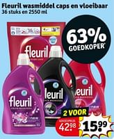 Promoties Fleuril wasmiddel caps en vloeibaar - Fleuril - Geldig van 04/06/2024 tot 09/06/2024 bij Kruidvat