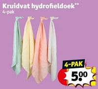 Promoties Kruidvat hydrofieldoek - Huismerk - Kruidvat - Geldig van 04/06/2024 tot 09/06/2024 bij Kruidvat