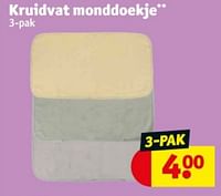 Promoties Kruidvat monddoekje - Huismerk - Kruidvat - Geldig van 04/06/2024 tot 09/06/2024 bij Kruidvat