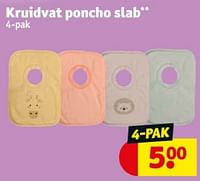 Promoties Kruidvat poncho slab - Huismerk - Kruidvat - Geldig van 04/06/2024 tot 09/06/2024 bij Kruidvat