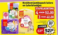 Promoties Luiers jumbopack 4 - Huismerk - Kruidvat - Geldig van 04/06/2024 tot 09/06/2024 bij Kruidvat
