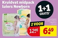 Promoties Luiers midpack 2 newborn - Huismerk - Kruidvat - Geldig van 04/06/2024 tot 09/06/2024 bij Kruidvat