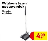 Promoties Watshome bezem met opvangbak - Watshome - Geldig van 04/06/2024 tot 09/06/2024 bij Kruidvat