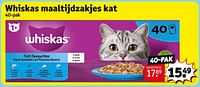 Promoties Whiskas maaltijdzakjes kat - Whiskas - Geldig van 04/06/2024 tot 09/06/2024 bij Kruidvat