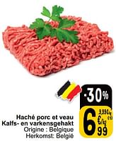 Promotions Haché porc et veau kalfs- en varkensgehakt - Produit maison - Cora - Valide de 04/06/2024 à 10/06/2024 chez Cora