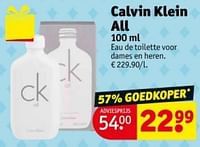 Promoties Calvin klein all edt - Calvin Klein - Geldig van 04/06/2024 tot 09/06/2024 bij Kruidvat