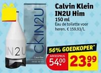 Promoties Calvin klein in2u him edt - Calvin Klein - Geldig van 04/06/2024 tot 09/06/2024 bij Kruidvat