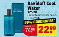 Promoties Davidoff cool water edt - Davidoff - Geldig van 04/06/2024 tot 09/06/2024 bij Kruidvat