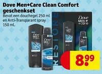 Promoties Dove men+care clean comfort geschenkset - Dove - Geldig van 04/06/2024 tot 09/06/2024 bij Kruidvat