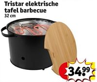 Promoties Tristar elektrische tafel barbecue - Tristar - Geldig van 04/06/2024 tot 09/06/2024 bij Kruidvat