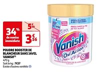 Promoties Poudre booster de blancheur sans javel vanish - Vanish - Geldig van 04/06/2024 tot 17/06/2024 bij Auchan