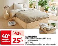 Promoties Parure dalia - Huismerk - Auchan - Geldig van 04/06/2024 tot 17/06/2024 bij Auchan