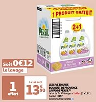 Promoties Lessive liquide bouquet de provence lavande persil - Persil - Geldig van 04/06/2024 tot 17/06/2024 bij Auchan