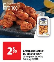 Promoties Accras de morue ou crevettes - Briau - Geldig van 04/06/2024 tot 16/06/2024 bij Auchan