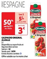 Promoties Gazpacho original alvalle - Alvalle - Geldig van 04/06/2024 tot 16/06/2024 bij Auchan