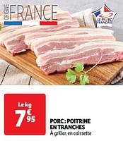 Promoties Porc poitrine en tranches - Huismerk - Auchan - Geldig van 04/06/2024 tot 16/06/2024 bij Auchan