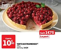 Promoties Tarte aux framboises - Huismerk - Auchan - Geldig van 04/06/2024 tot 16/06/2024 bij Auchan