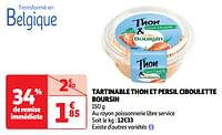 Promoties Tartinable thon et persil ciboulette boursin - Boursin - Geldig van 04/06/2024 tot 16/06/2024 bij Auchan
