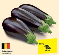 Promoties Aubergines - Huismerk - Carrefour  - Geldig van 05/06/2024 tot 11/06/2024 bij Carrefour