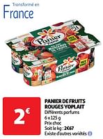 Promoties Panier de fruits rouges yoplait - Yoplait - Geldig van 04/06/2024 tot 16/06/2024 bij Auchan