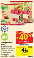 Promoties Diepgevroren fruit carrefour bio aardbeien - Huismerk - Carrefour  - Geldig van 05/06/2024 tot 11/06/2024 bij Carrefour