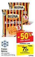 Promoties Frieten allumettes - Belviva - Geldig van 05/06/2024 tot 11/06/2024 bij Carrefour