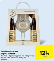 Promoties Geschenkdoos bier tripel karmeliet - TRipel Karmeliet - Geldig van 05/06/2024 tot 11/06/2024 bij Carrefour