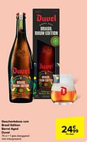 Promoties Geschenkdoos rum brasil edition barrel aged duvel - Duvel - Geldig van 05/06/2024 tot 11/06/2024 bij Carrefour