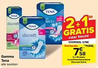 Promoties Incontinentieverband discreet extra - Tena - Geldig van 05/06/2024 tot 11/06/2024 bij Carrefour