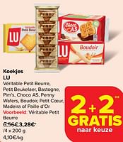 Promoties Koekjes lu véritable petit - Lu - Geldig van 05/06/2024 tot 11/06/2024 bij Carrefour