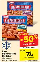 Promoties Pizza big americans dr. oetker - Dr. Oetker - Geldig van 05/06/2024 tot 11/06/2024 bij Carrefour