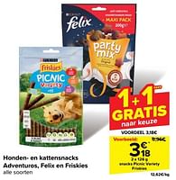Promoties Snacks picnic variety friskies - Purina - Geldig van 05/06/2024 tot 11/06/2024 bij Carrefour