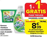 Promoties Vloeibaar wasmiddel original - Dreft - Geldig van 05/06/2024 tot 11/06/2024 bij Carrefour