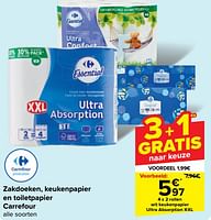 Promoties Wit keukenpapier ultra absorption xxl - Huismerk - Carrefour  - Geldig van 05/06/2024 tot 11/06/2024 bij Carrefour