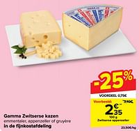 Promoties Zwitserse kazen appenzeller - Huismerk - Carrefour  - Geldig van 05/06/2024 tot 11/06/2024 bij Carrefour