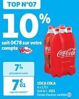 Promotions Coca cola - Coca Cola - Valide de 04/06/2024 à 16/06/2024 chez Auchan Ronq