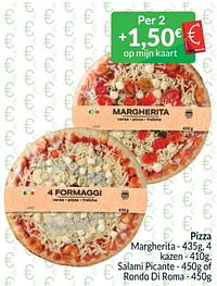 Pizza margherita 4 kazen salami picante of rondo di roma-Huismerk - Intermarche