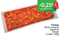 Promoties Preskop gents mosterd augurk of tomaat - Huismerk - Intermarche - Geldig van 01/06/2024 tot 30/06/2024 bij Intermarche