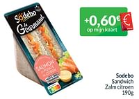 Promoties Sodebo sandwich zalm citroen - Sodebo - Geldig van 01/06/2024 tot 30/06/2024 bij Intermarche