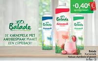 Promoties Balade karnemelk natuur aardbeie of gezoet - Balade - Geldig van 01/06/2024 tot 30/06/2024 bij Intermarche