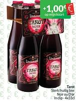 Promoties Tarot sterk fruitig bier noir ou d’or - Lindemans - Geldig van 01/06/2024 tot 30/06/2024 bij Intermarche