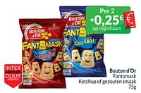 Promoties Bouton d’or fantomask ketchup of gezouten smaak - Bouton D'Or - Geldig van 01/06/2024 tot 30/06/2024 bij Intermarche