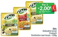 Promoties Ebly gekookte tarwe - Ebly - Geldig van 01/06/2024 tot 30/06/2024 bij Intermarche