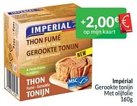 Promoties Impérial gerookte tonijn met olijfolie - Imperial - Geldig van 01/06/2024 tot 30/06/2024 bij Intermarche