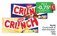 Promoties Nestlé crunch melk- of witte chocoladerepen - Nestlé - Geldig van 01/06/2024 tot 30/06/2024 bij Intermarche